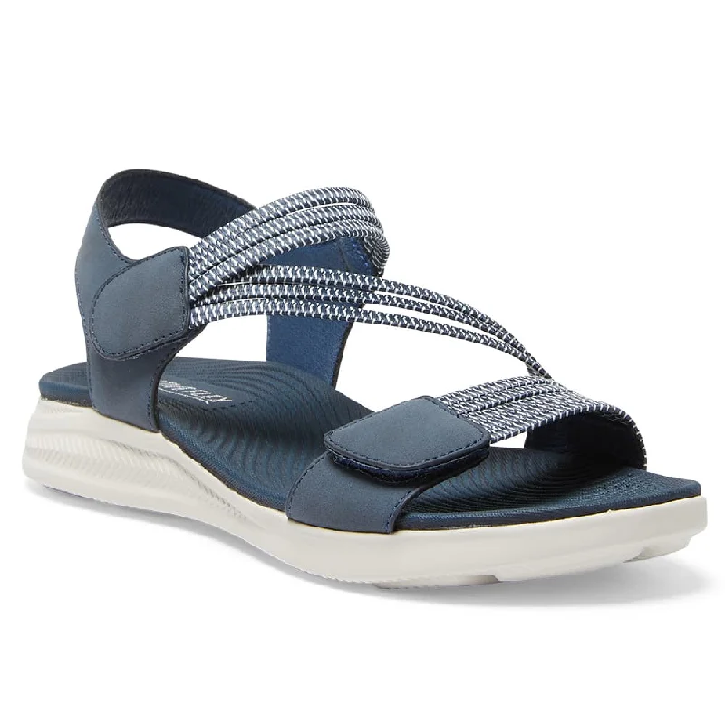 Neon Sandal in Navy