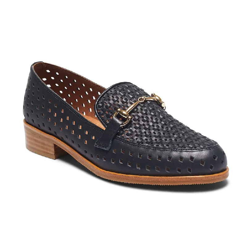 Nixon Loafer in Navy Leather