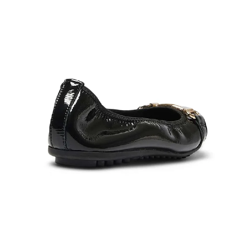 Pilgrim Flat in Black Patent