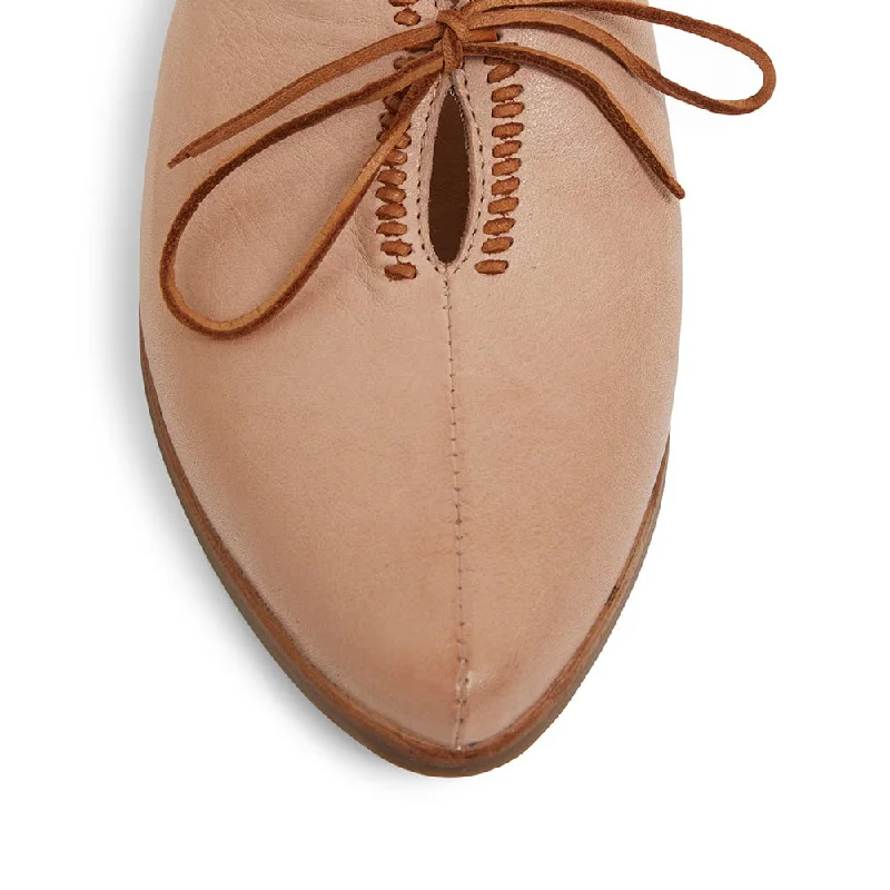 Random Loafer in Blush And Tan Leather