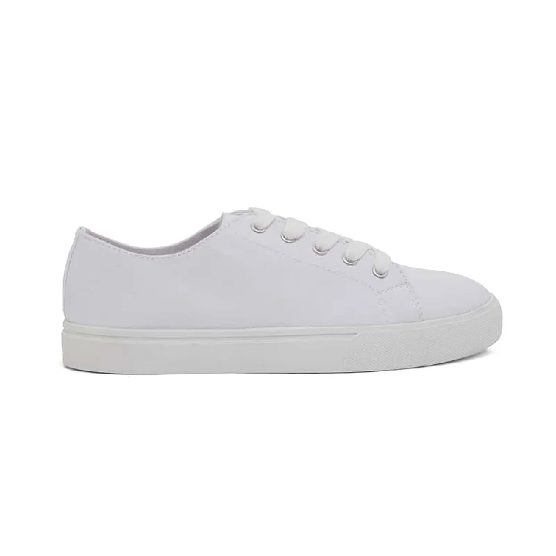 Rave Sneaker in White Canvas