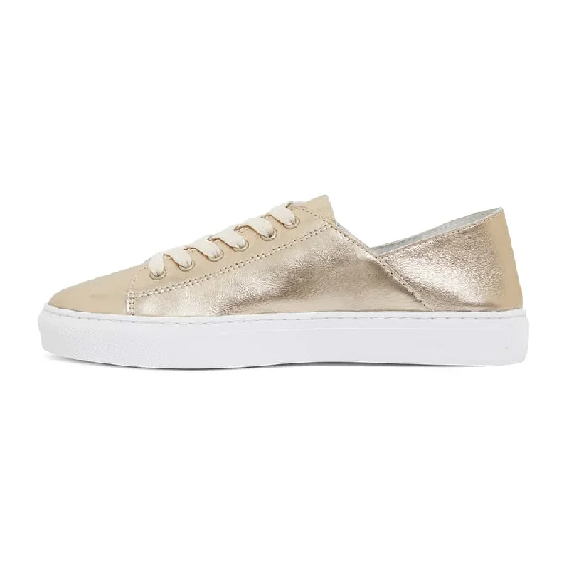 Rialto Sneaker in Soft Gold Leather