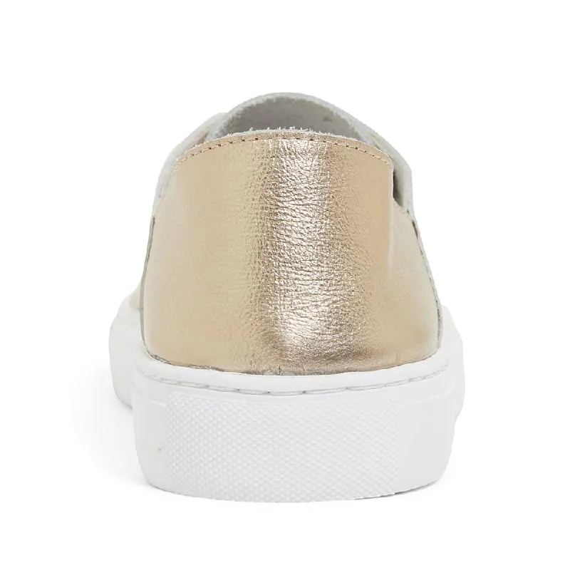 Rialto Sneaker in Soft Gold Leather