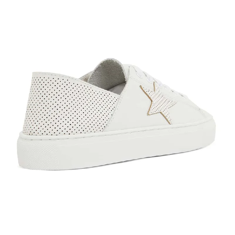 Rocket Sneaker in White Leather