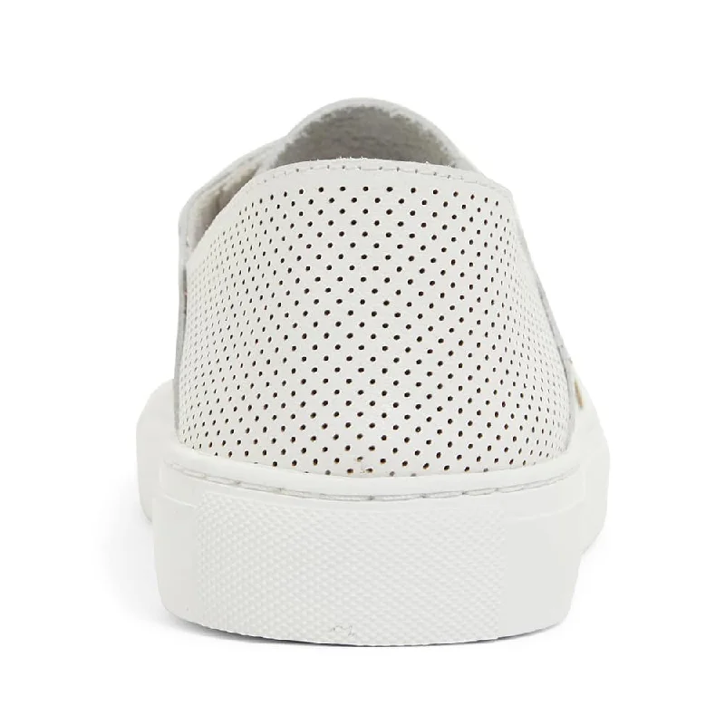 Rocket Sneaker in White Leather