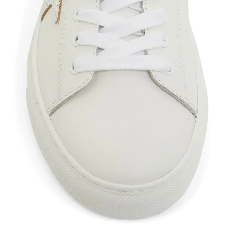 Rocket Sneaker in White Leather