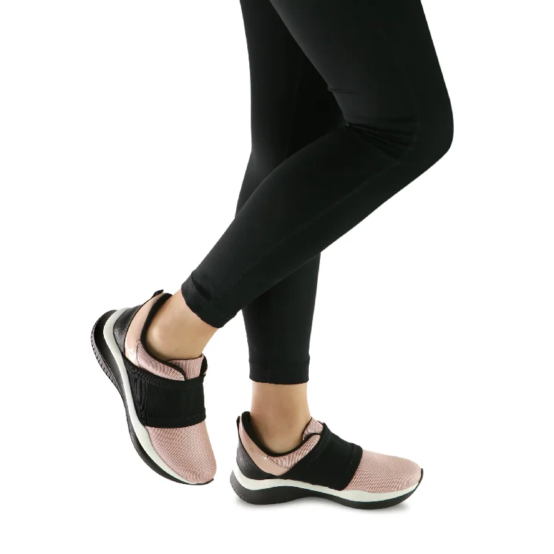 Rose & Black Plain Sneakers for Women (983.001)