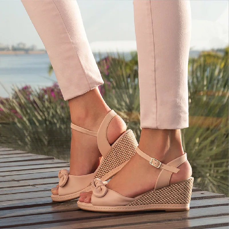 Rose Nude Sandals for Women (408.132)