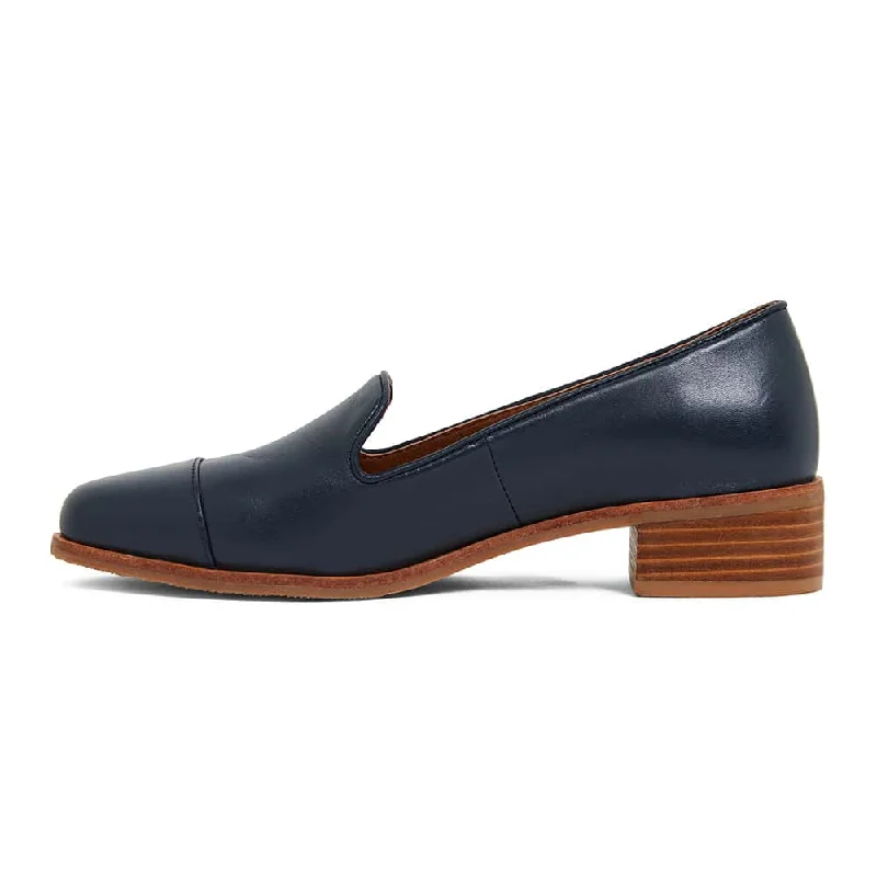 Sable Loafer in Navy Leather