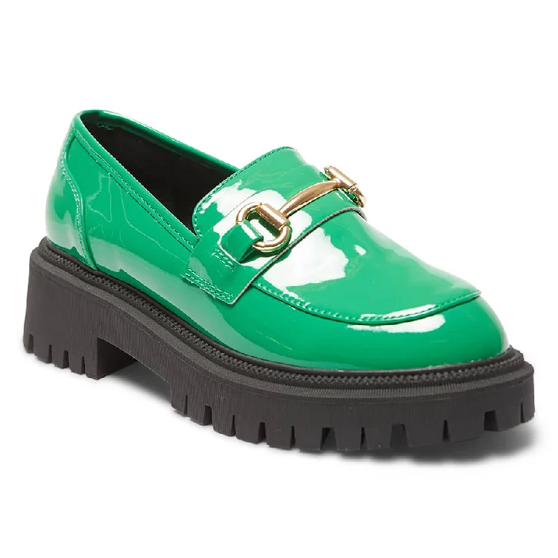 Samuel Loafer in Green Patent Patent