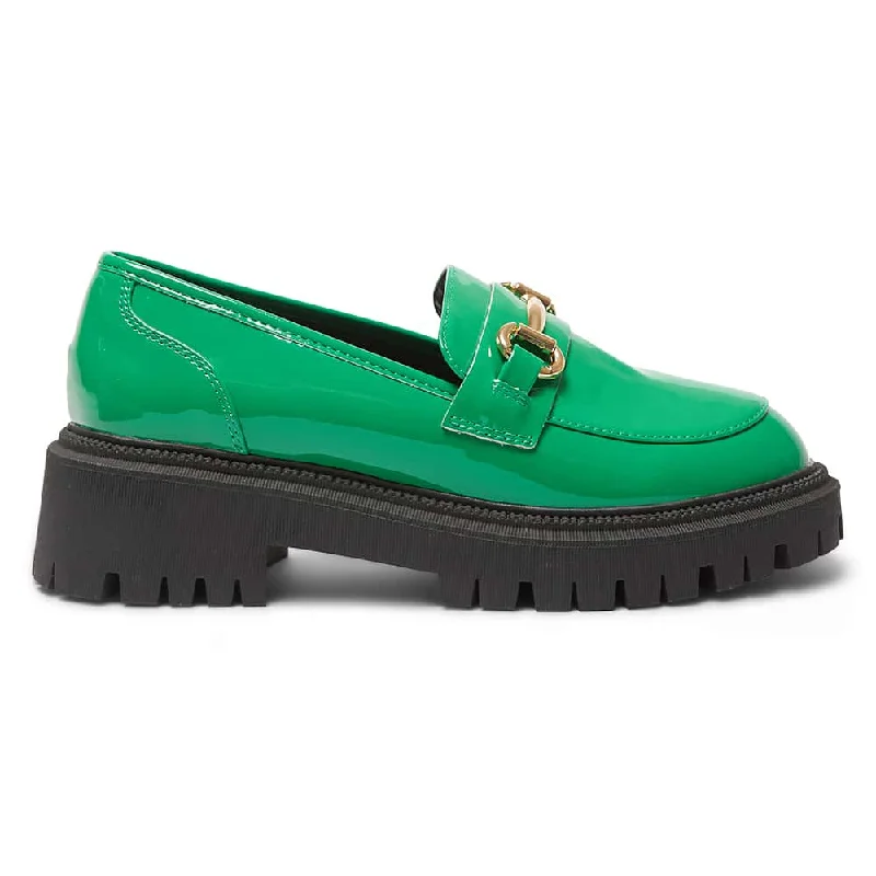 Samuel Loafer in Green Patent Patent