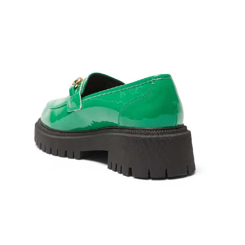 Samuel Loafer in Green Patent Patent