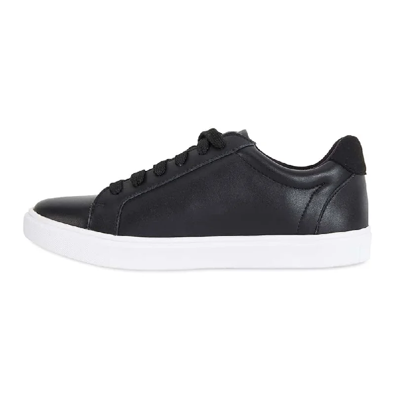 Serena Sneaker in Black Leather