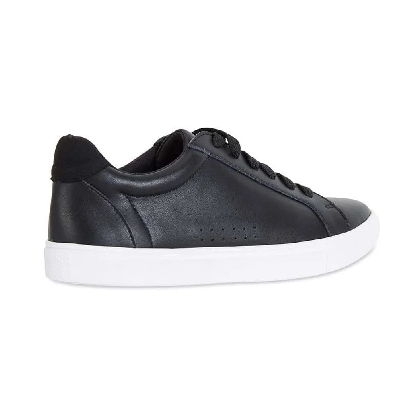 Serena Sneaker in Black Leather