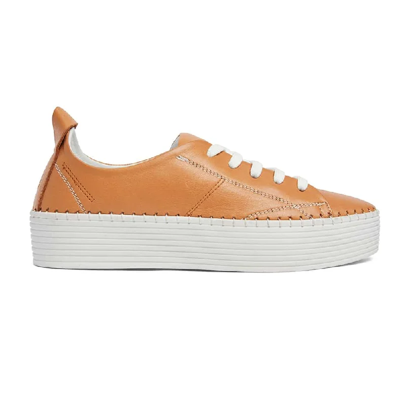 Skipper Sneaker in Cognac Leather