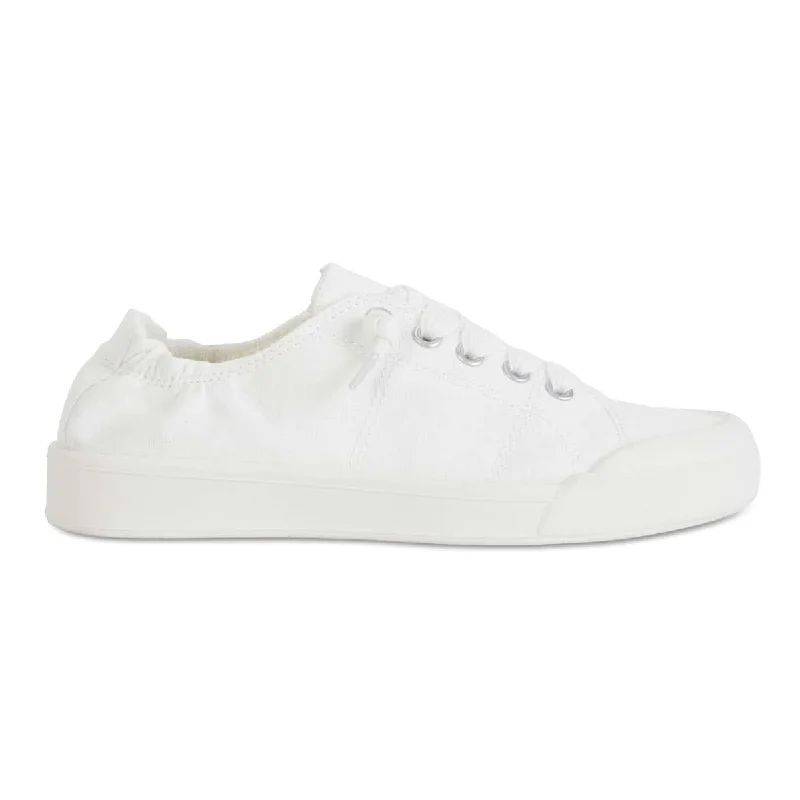 Switch Sneaker in White Canvas