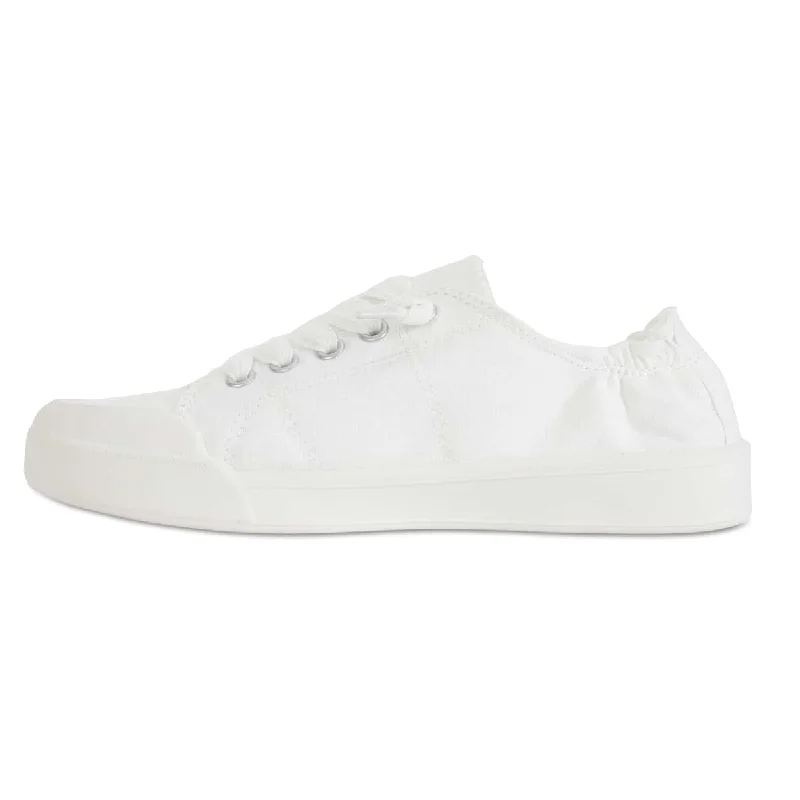 Switch Sneaker in White Canvas