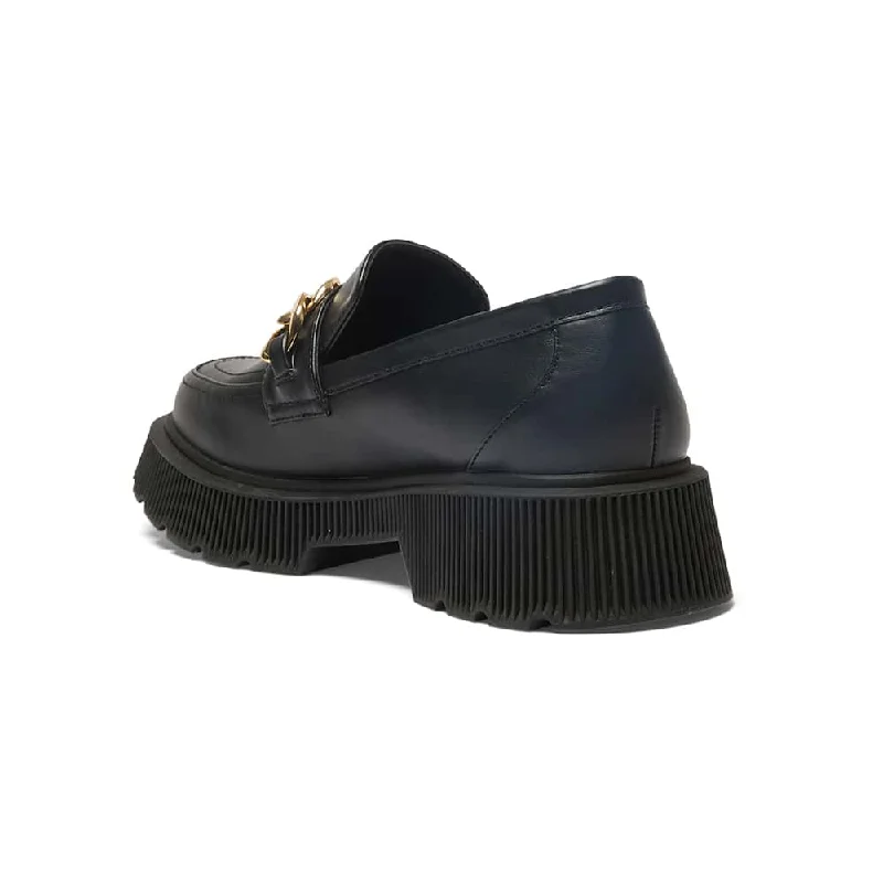 Tameka Loafer in Black Smooth