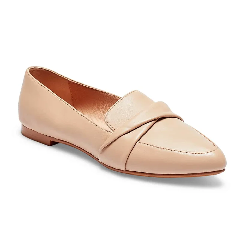 Taylor Flat in Nude Leather