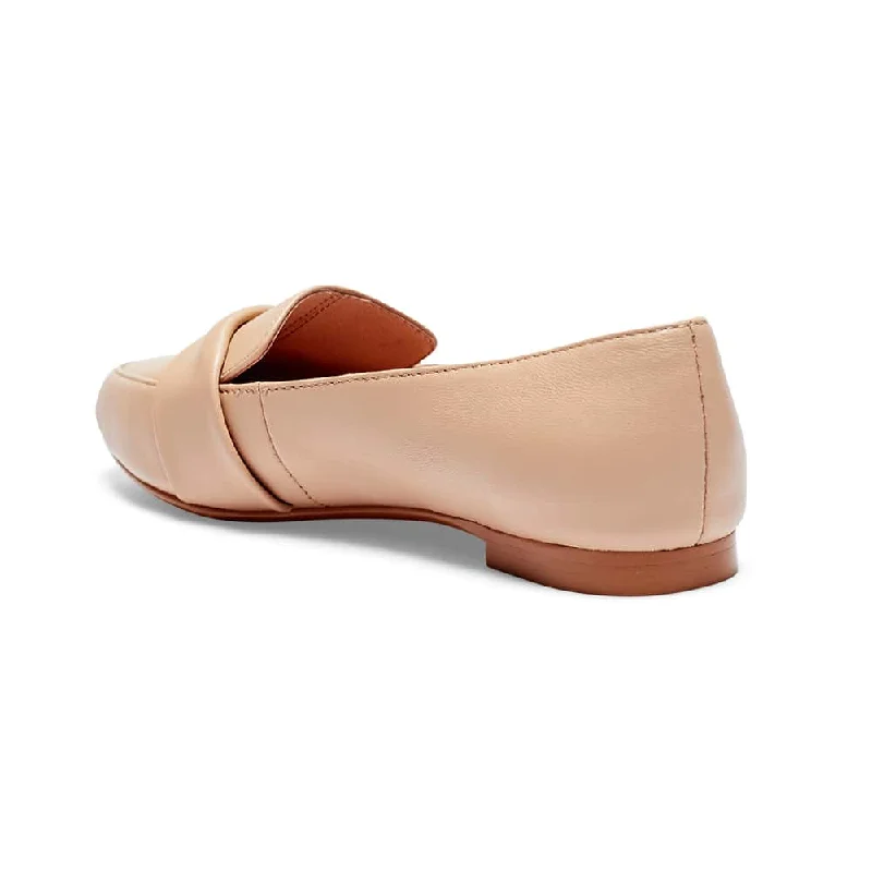 Taylor Flat in Nude Leather