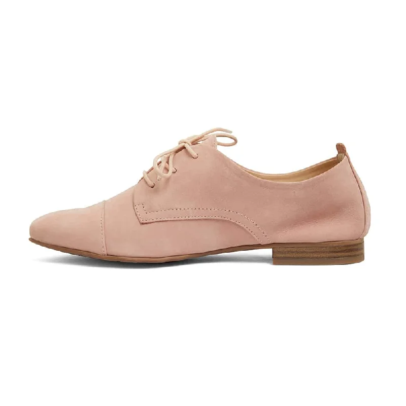 Utah Brogue in Blush Nubuck Leather