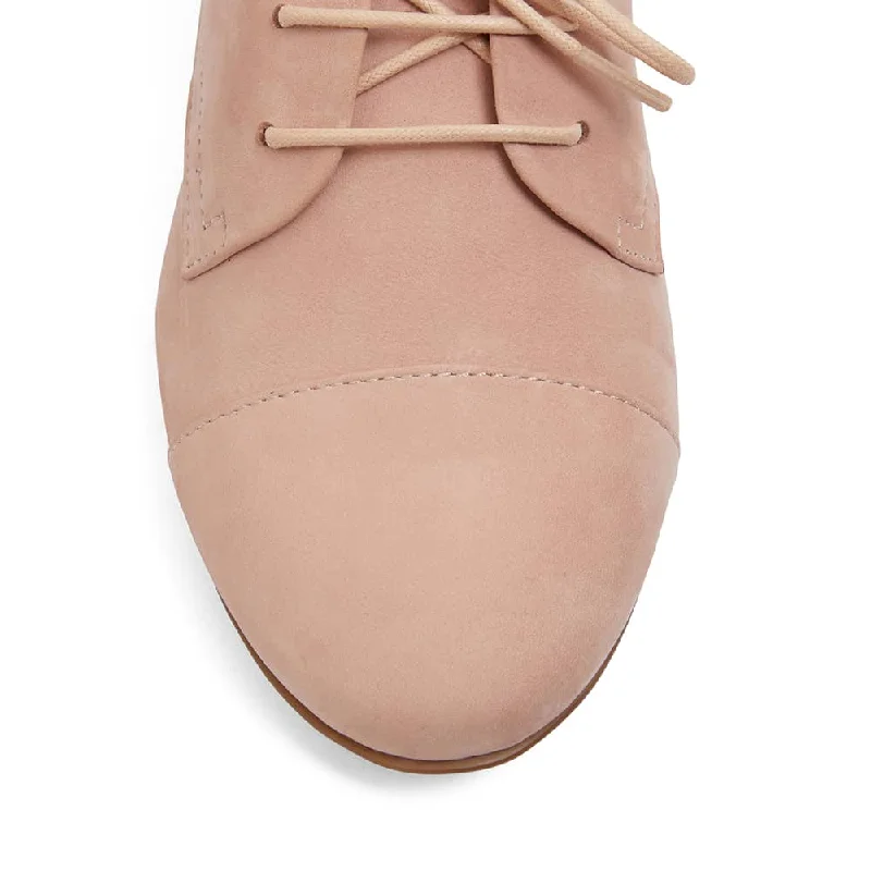 Utah Brogue in Blush Nubuck Leather