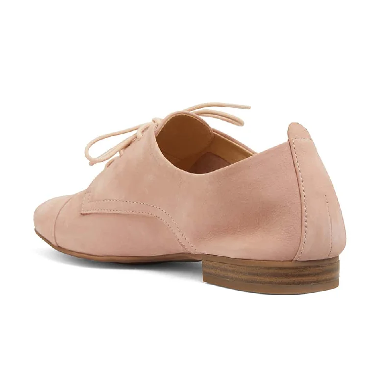 Utah Brogue in Blush Nubuck Leather