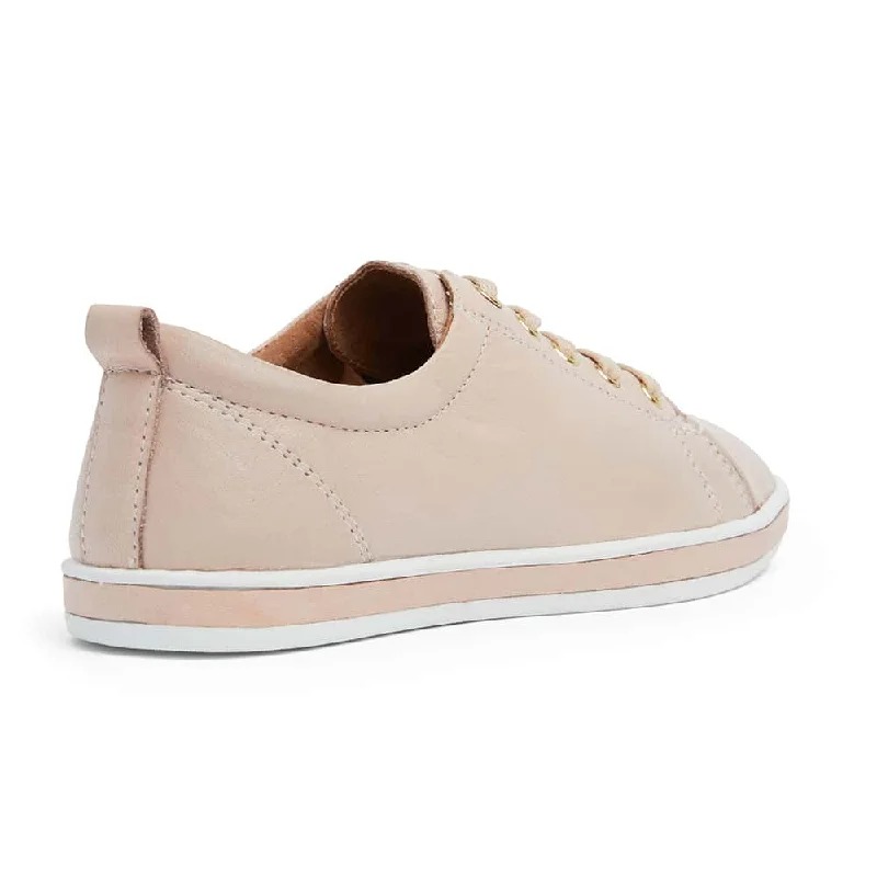 Waffle Sneaker in Blush Leather