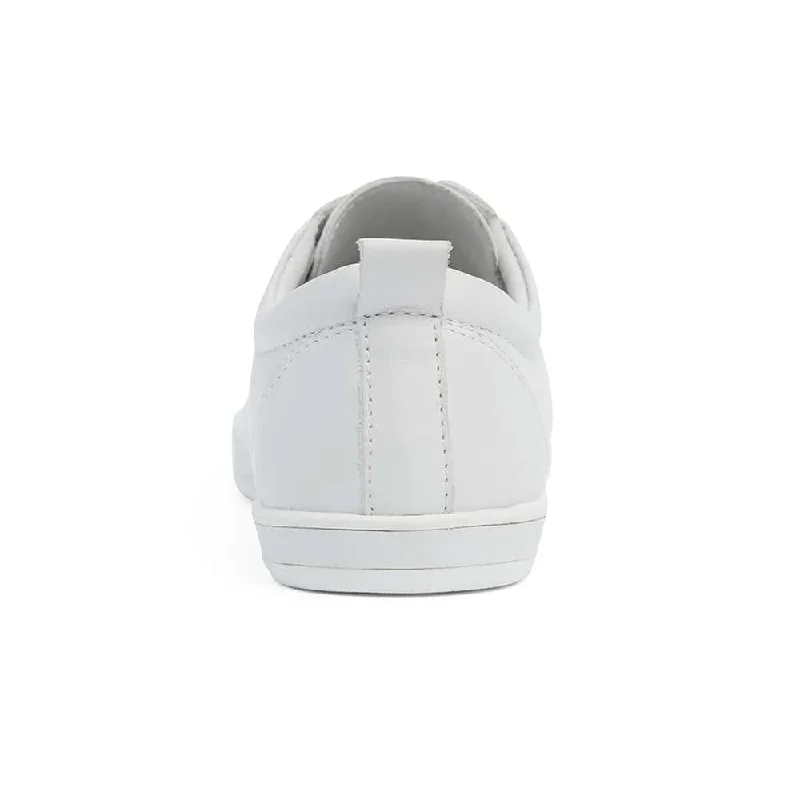 Waffle Sneaker in White Leather