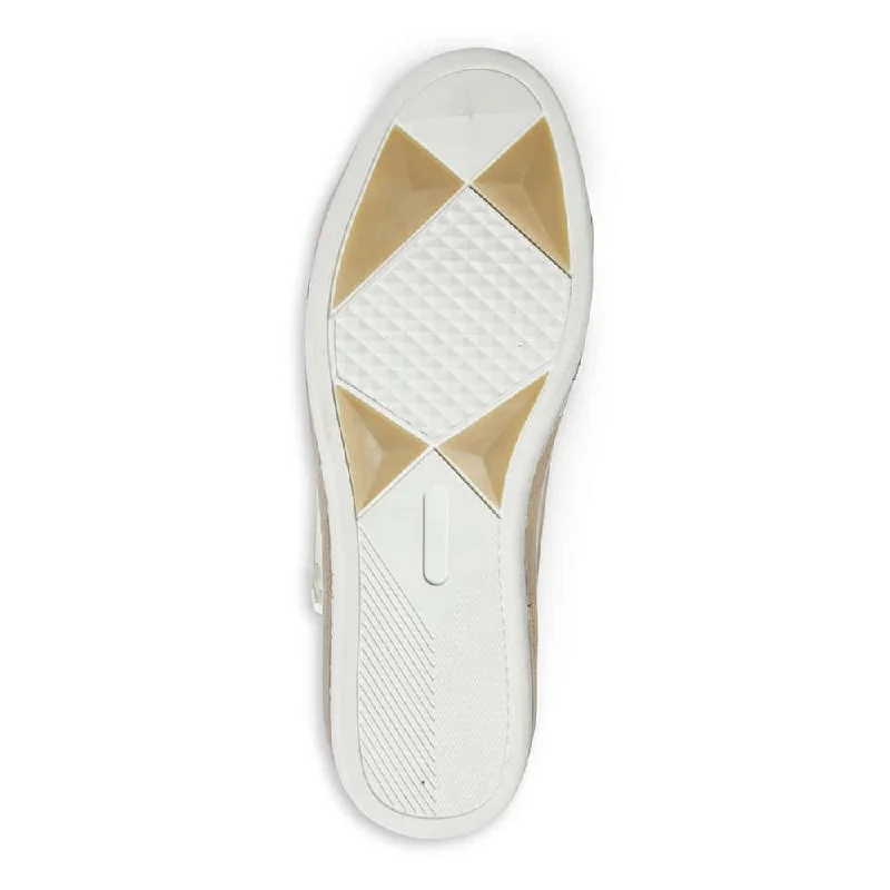 Whisper Sneaker in Soft Gold Leather