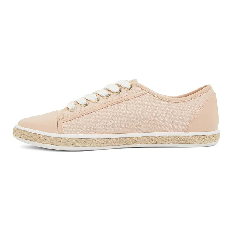 Yale Sneaker in Blush Canvas And Smooth