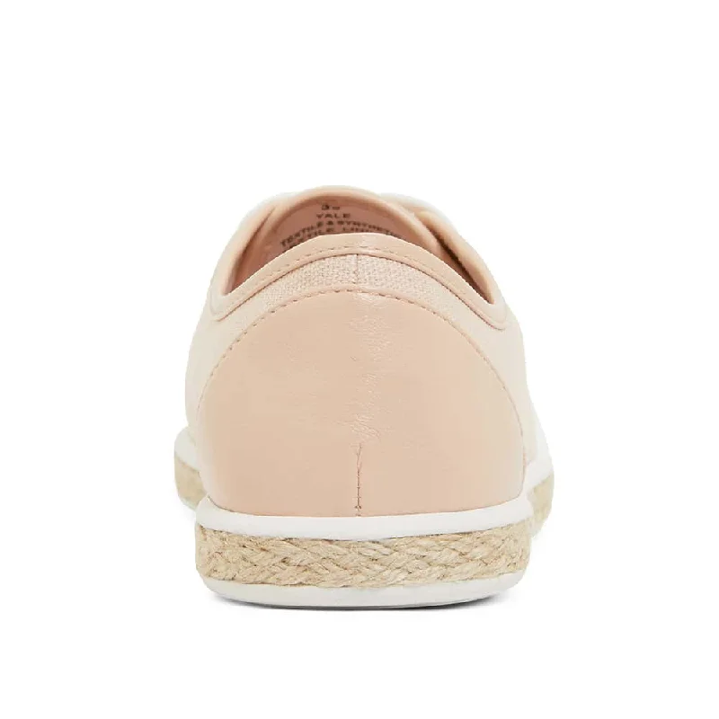 Yale Sneaker in Blush Canvas And Smooth