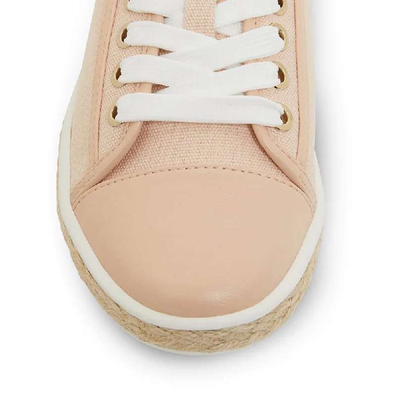 Yale Sneaker in Blush Canvas And Smooth