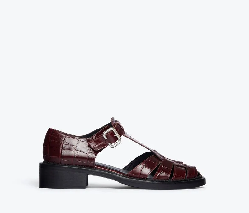 DAHLIA T-STRAP FISHERMAN LOAFER