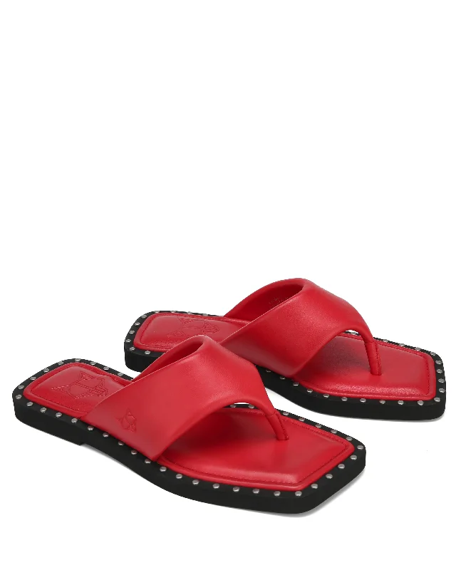 Danni Dark Red Leather