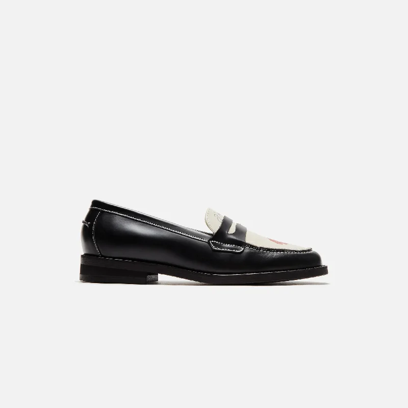 DUKE + DEXTER WMNS Kiss Penny Loafer - Black / White