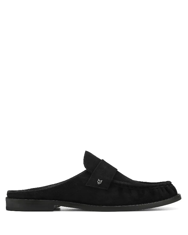 Gleam Kid Suede Black