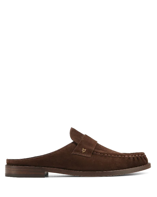 Gleam Kid Suede Brown