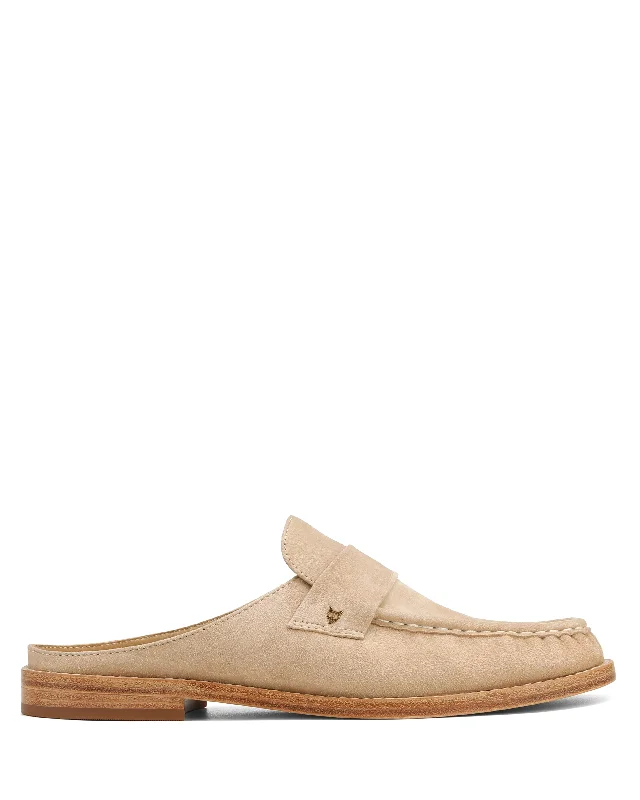 Gleam Kid Suede Sand