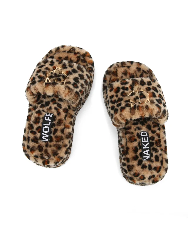 Ivy Shearling Leopard Print