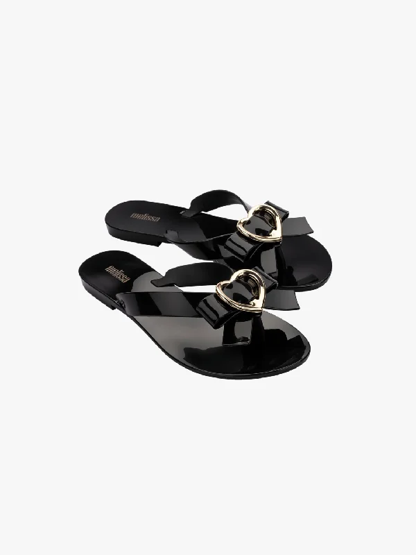 Melissa Harmonic Heart Sandal - Black