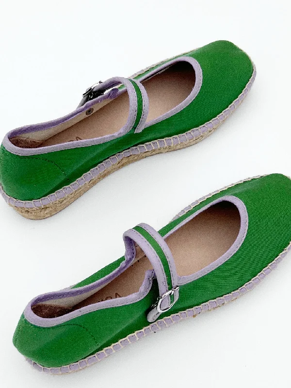 Peonia Shoe - Green/Lilac