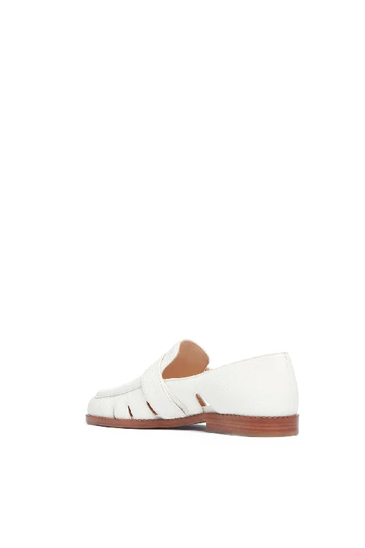 Simon Loafer in Cream Leather