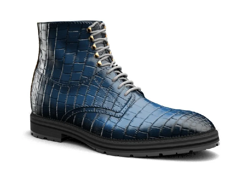 ADRIANO X DON Official Nile Crocodile Leather Boots