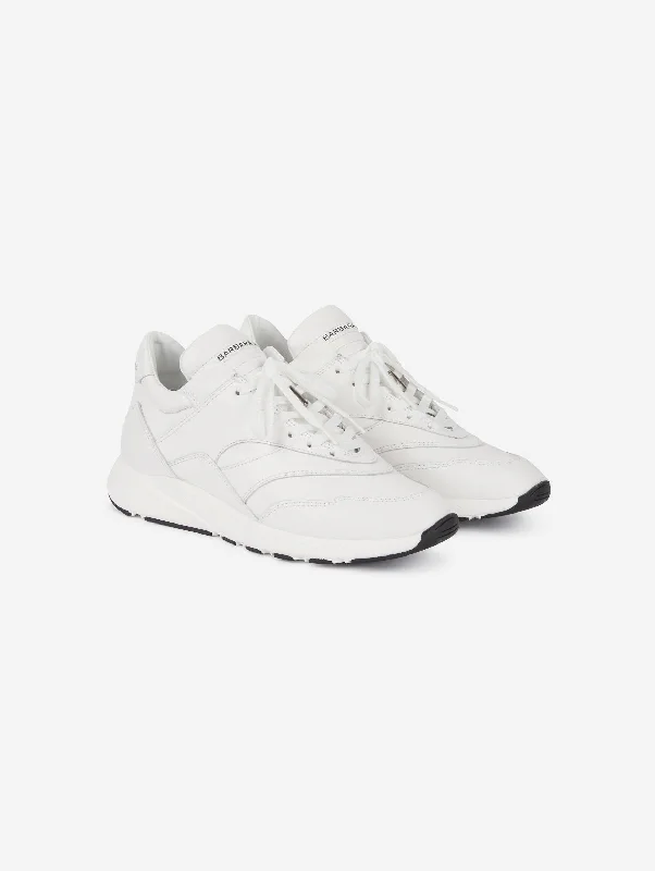 Baskets runner en cuir blanc