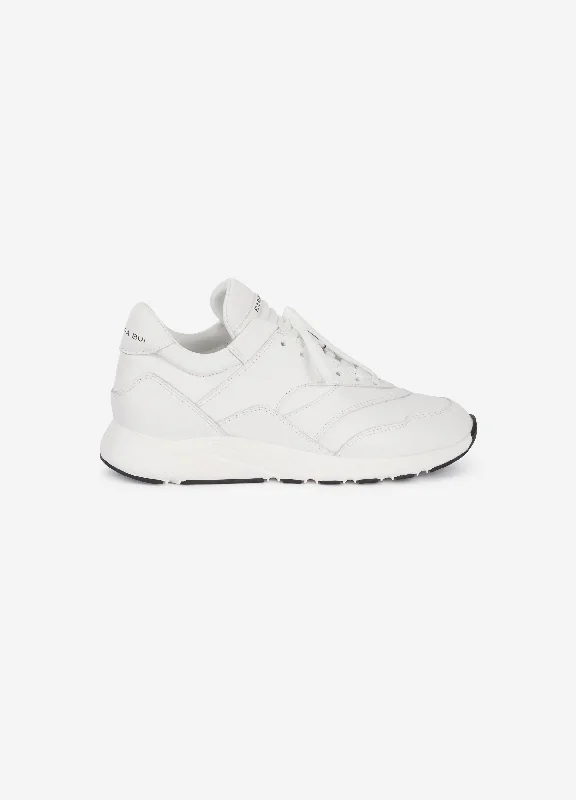 Baskets runner en cuir blanc