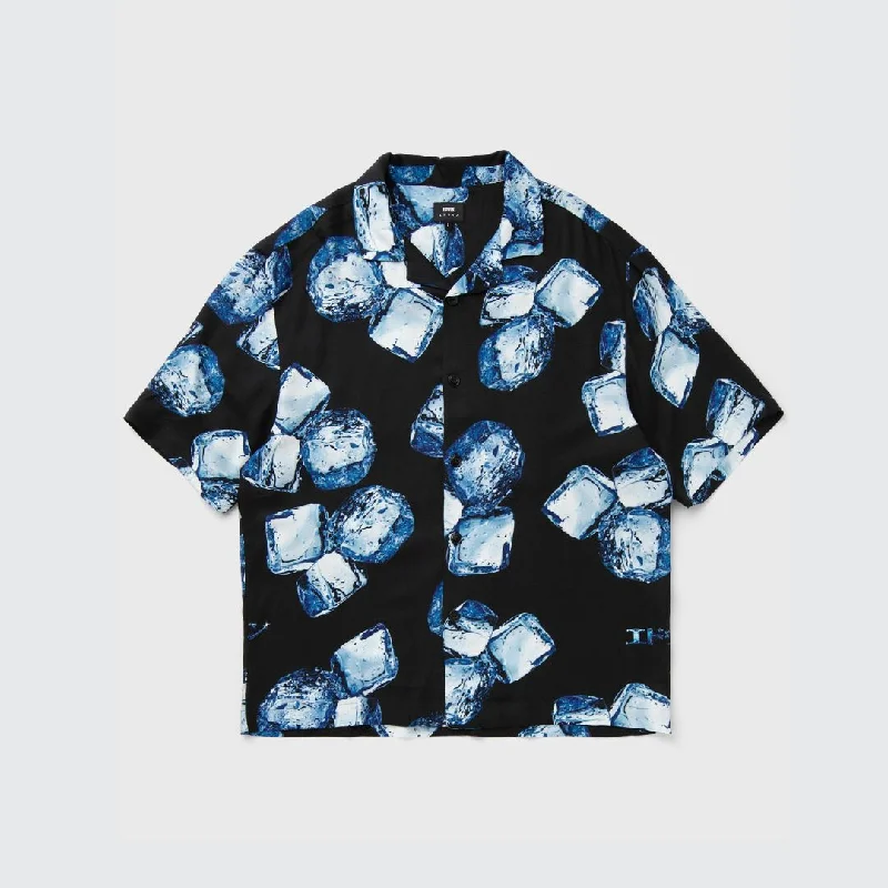 Edwin Ice Cub Shirt SS Blue Garment Washed