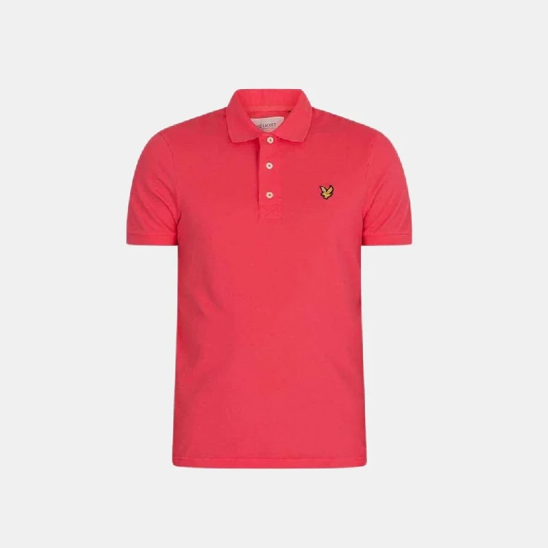 Lyle & Scott Plain Polo Shirt Electric Pink