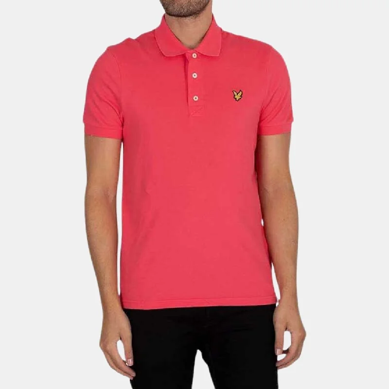 Lyle & Scott Plain Polo Shirt Electric Pink