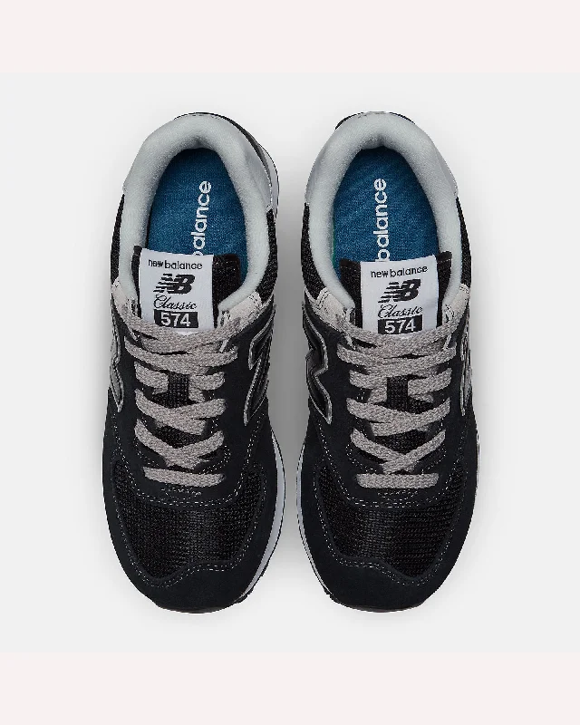 New Balance 574  Core Sneaker - Black  with White